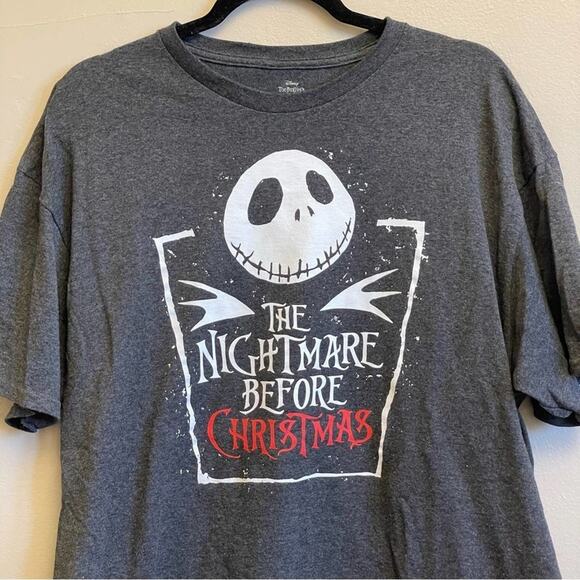 Disney XL gray short sleeve t-shirt The Nightmare Before Christmas fandom - Picture 2 of 7